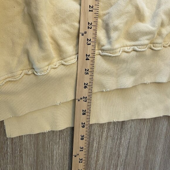 Aerie Butter Yellow Total Optimist Oversized Crew Neck Sweatshirt - Size XL - Picture 8 of 8